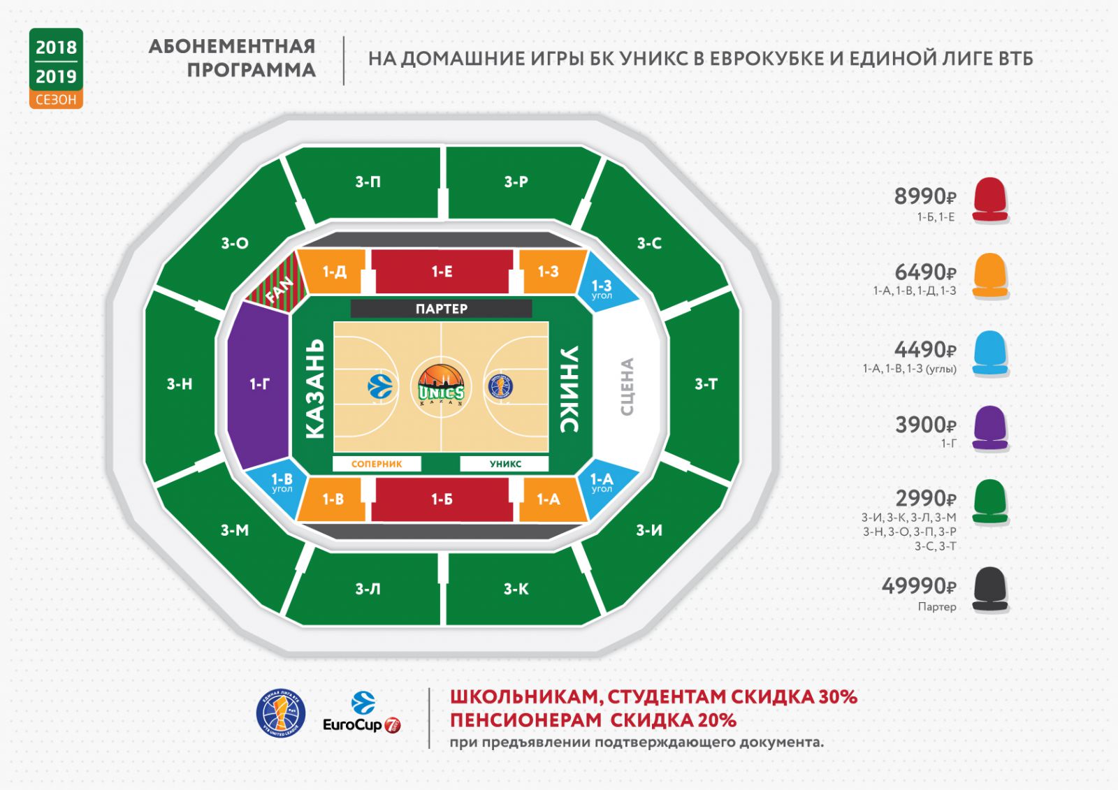 Баскет холл краснодар зал схема